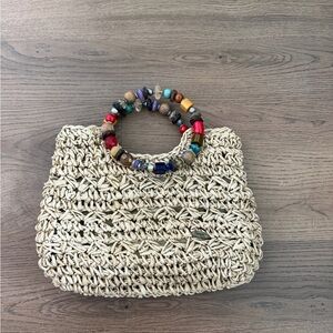 Cappelli Straworld Straw Beaded Bag